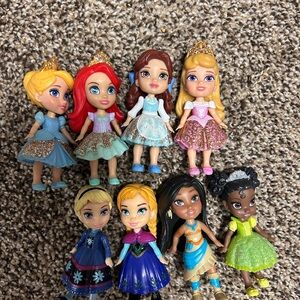 Disney Princess Doll Collection. Elsa, Anna, Ariel, Cinderella, sleeping beauty
